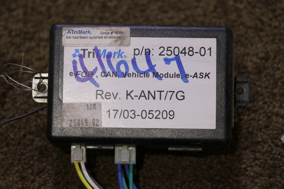 USED TRI MARK 25048-01 KEYLESS ENTRY MODULE MOTORHOME PARTS FOR SALE